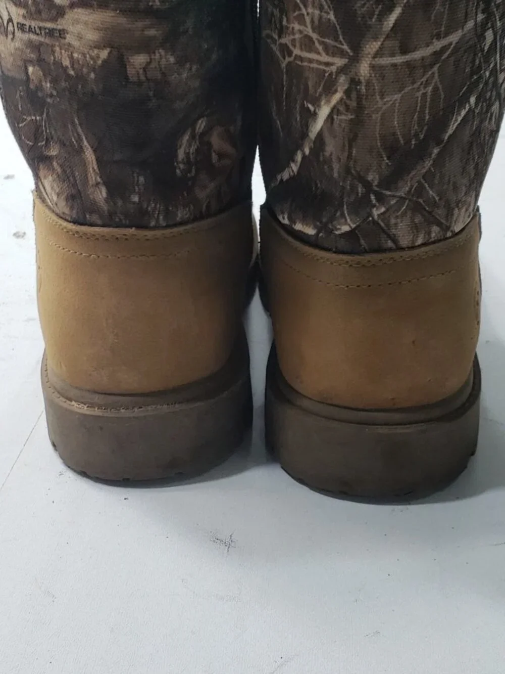 Magellan Outdoors Youth 5D Realtree Camo Pull-On  Hunting Boots Brown Waterproof